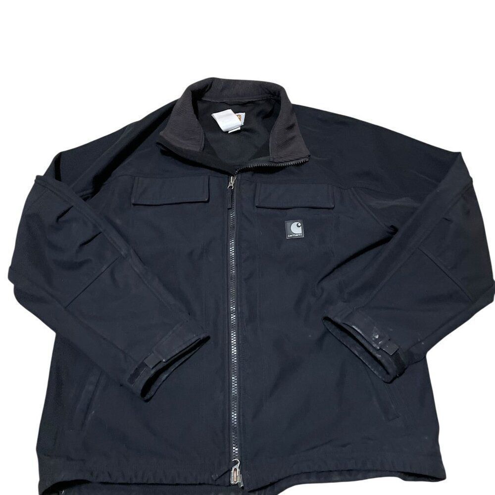 CARHARTT J176 Black Fleece Lined Extreme Work Jacket Men’s Sz Large Regular
